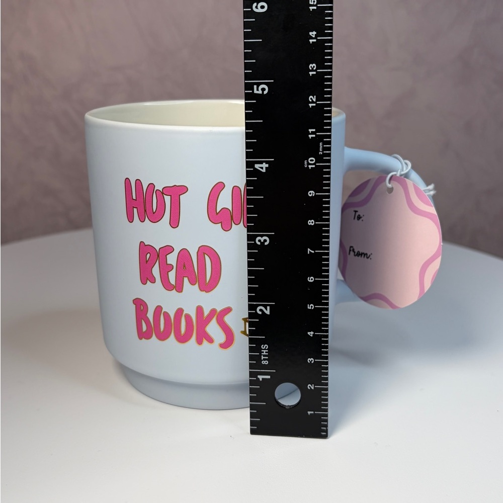 Hot Girls Read Books Mug with Book Design - Picture 9 of 11
